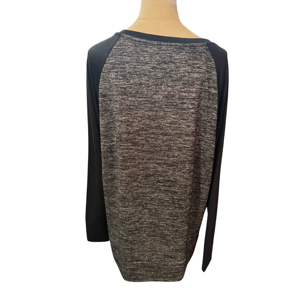 Gap Factory womens Medium‎ Gray Marled Raglan Long Sleeve T-Shirt  NWT